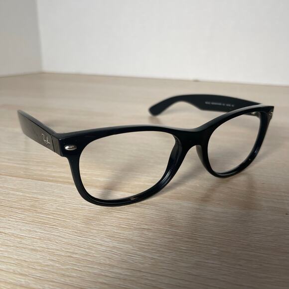 Ray-Ban RB2132 New Wayfarer 901 Sunglasses Black FRAME ONLY 55-18 Italy - Picture 1 of 9